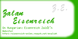 zalan eisenreich business card